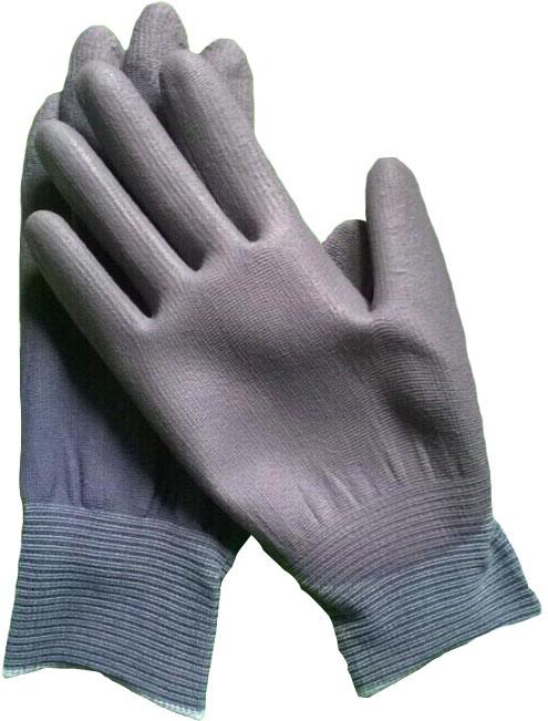 GRAY PU PALM COATED GLOVES HMBT-49
